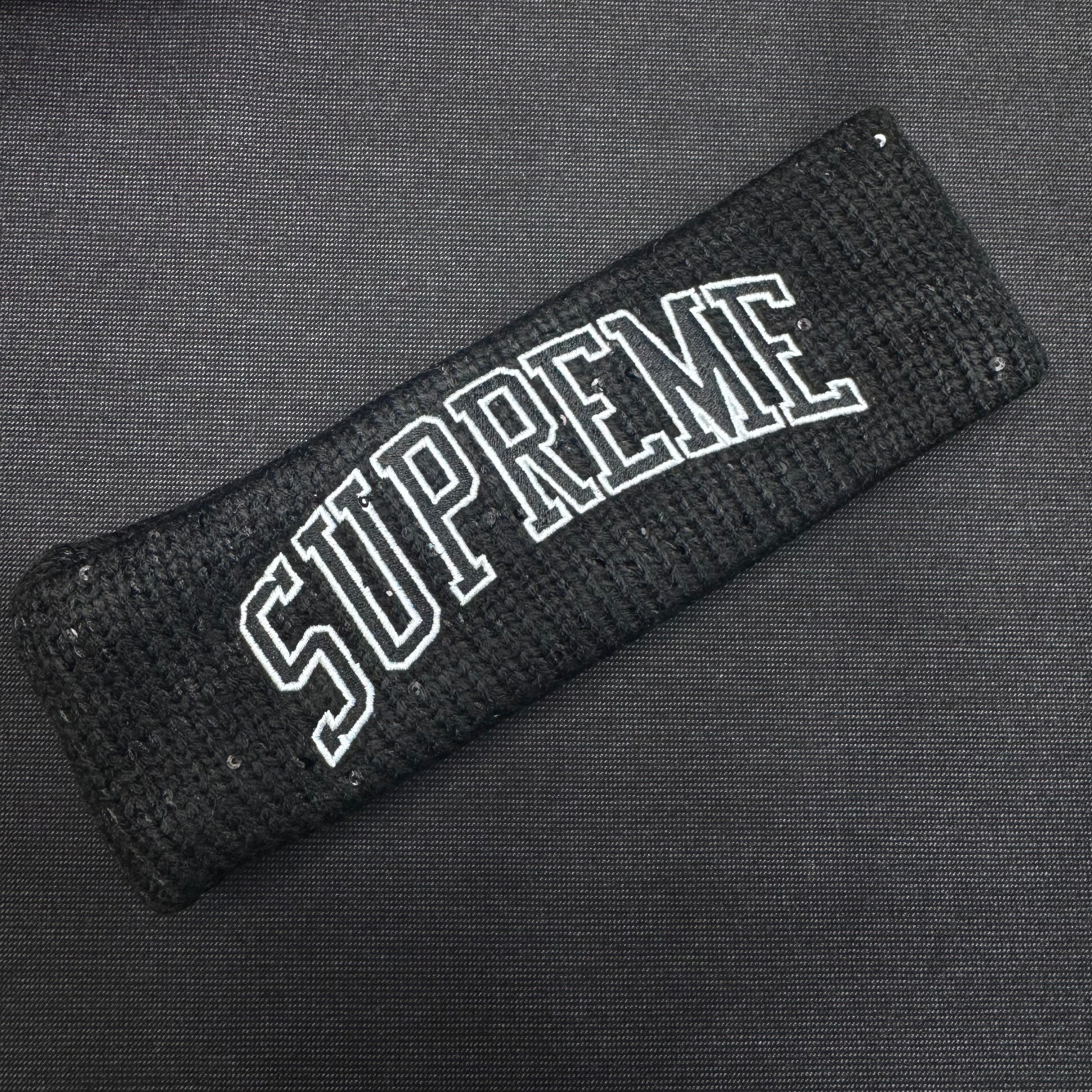 Supreme New Era Sequin Arc Logo Headband