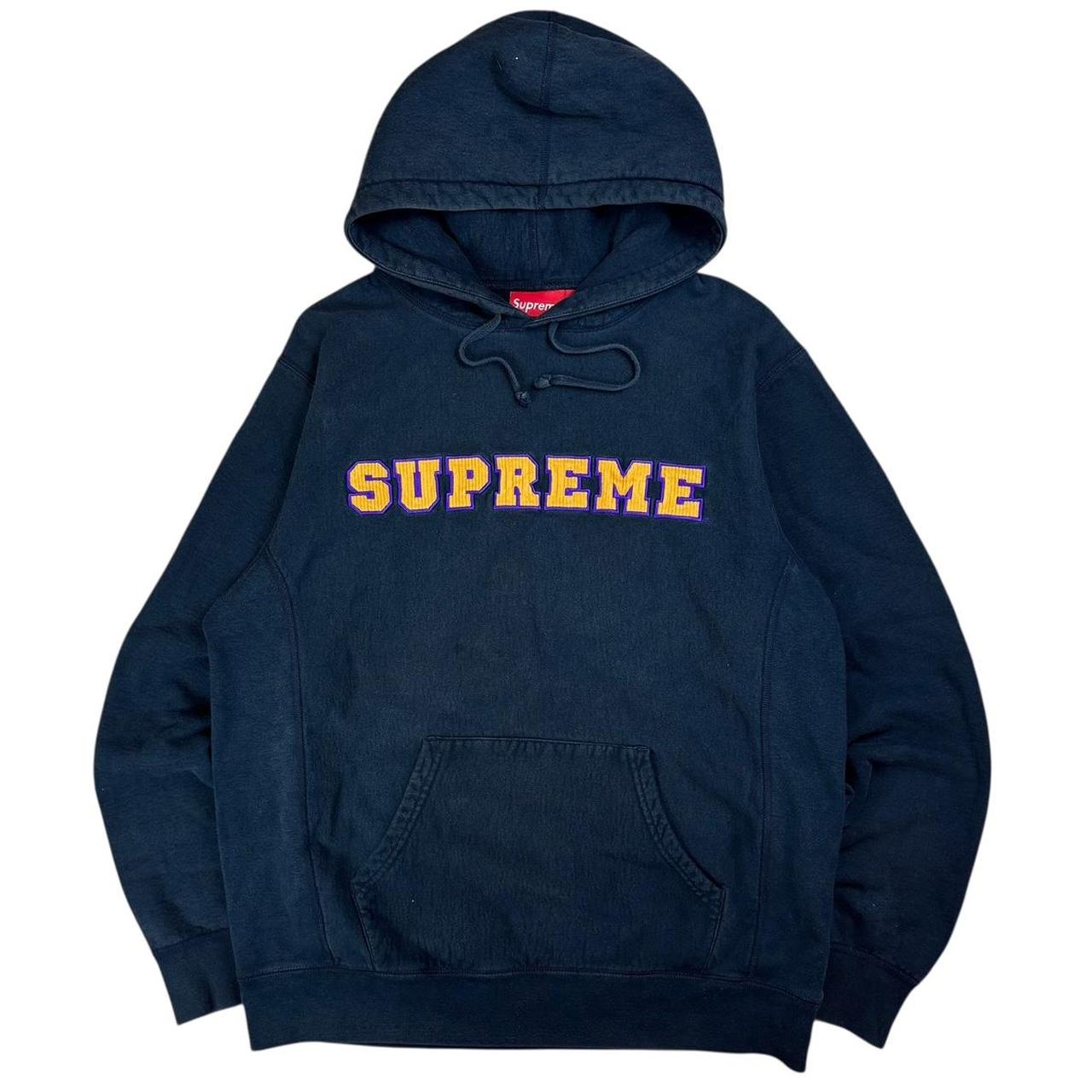 Supreme Cord Collegiate Logo Hoodie