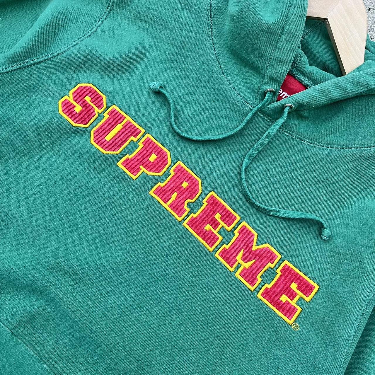 Supreme Cord Collegiate Logo Hoodie