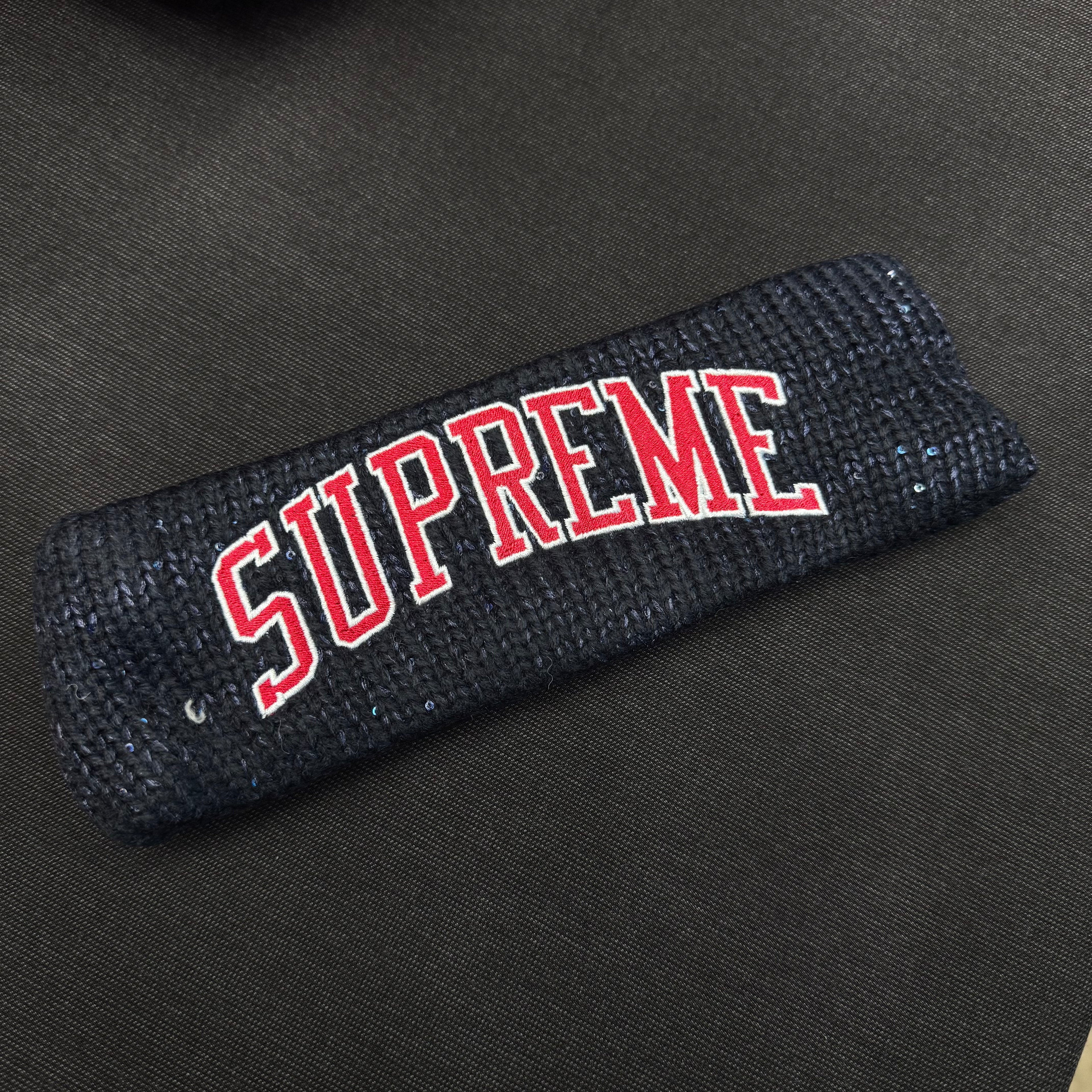 Supreme New Era Sequin Arc Logo Headband