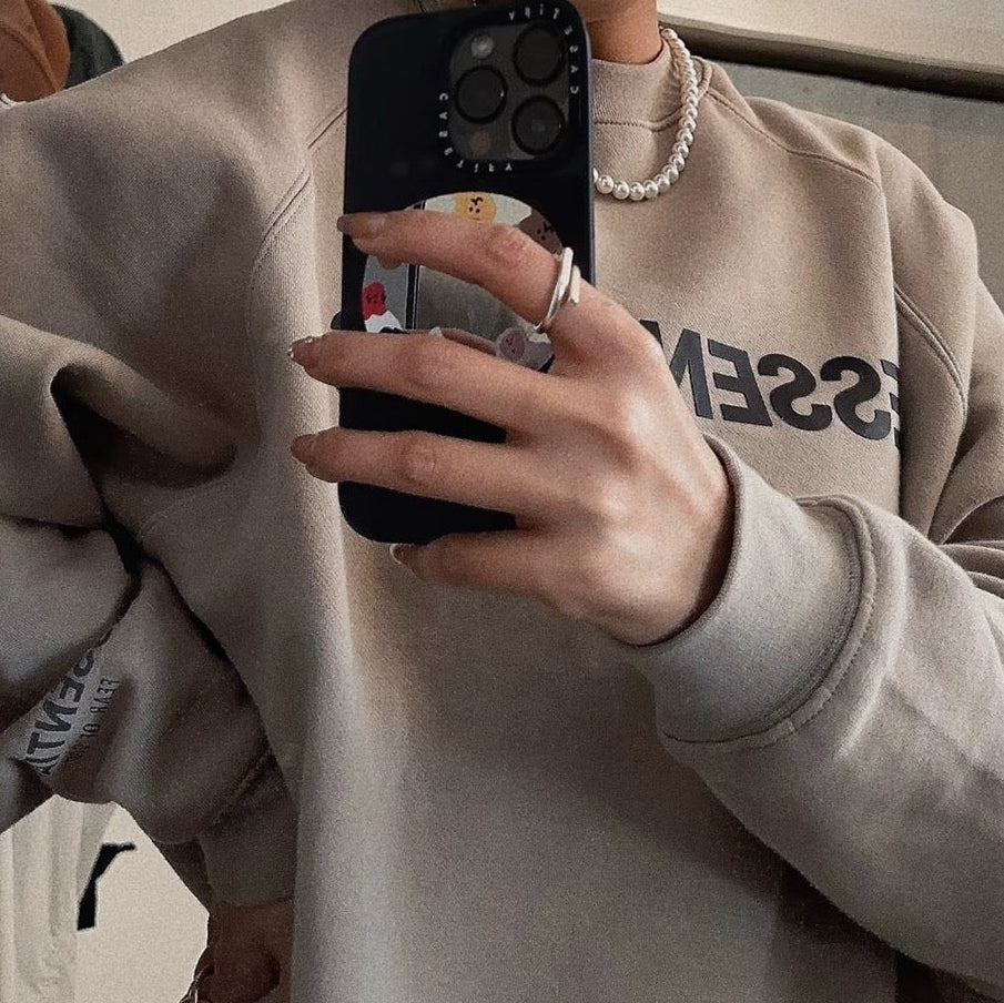Fear Of God Essentials Crewneck 前字Sweater SS20(Tan)