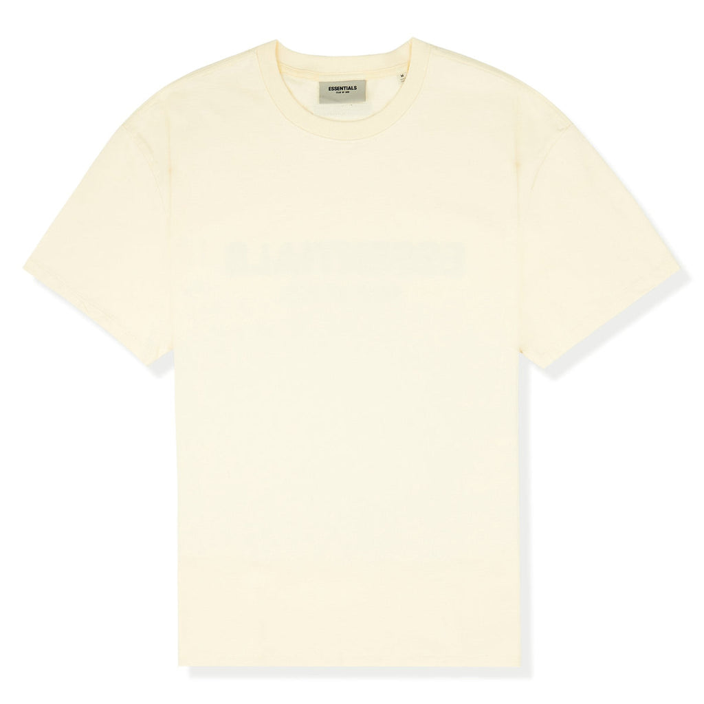 Fear Of God Essentials FW21 Reverse Logo T-Shirt (Cream)