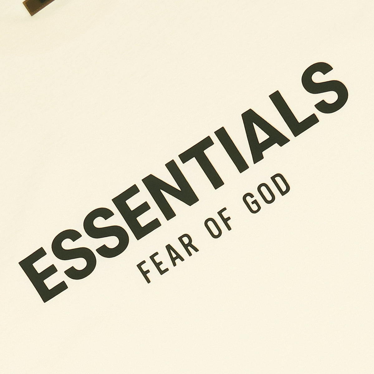 Fear Of God Essentials FW21 Reverse Logo T-Shirt (Cream)
