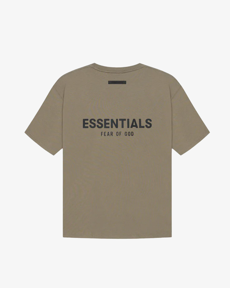 Fear Of God Essentials FW21 Reverse Logo T-Shirt (Taupe)