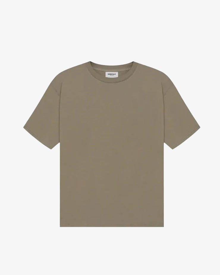 Fear Of God Essentials FW21 Reverse Logo T-Shirt (Taupe)