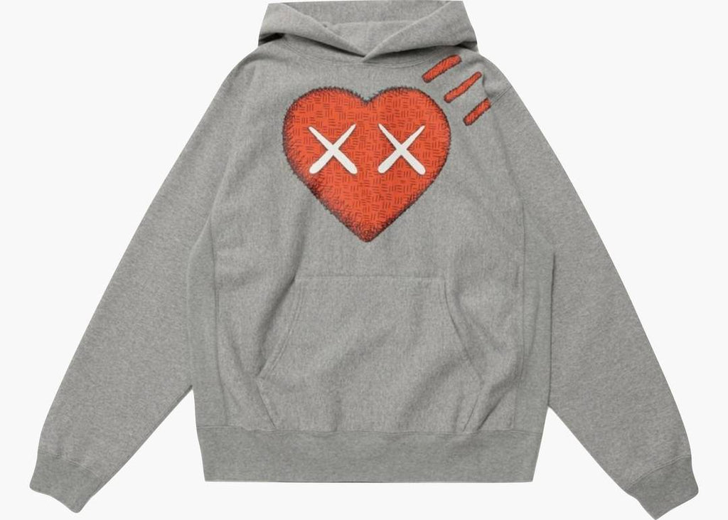 HUMAN MADE X KAWS PIZZA HOODIE #1 GREY