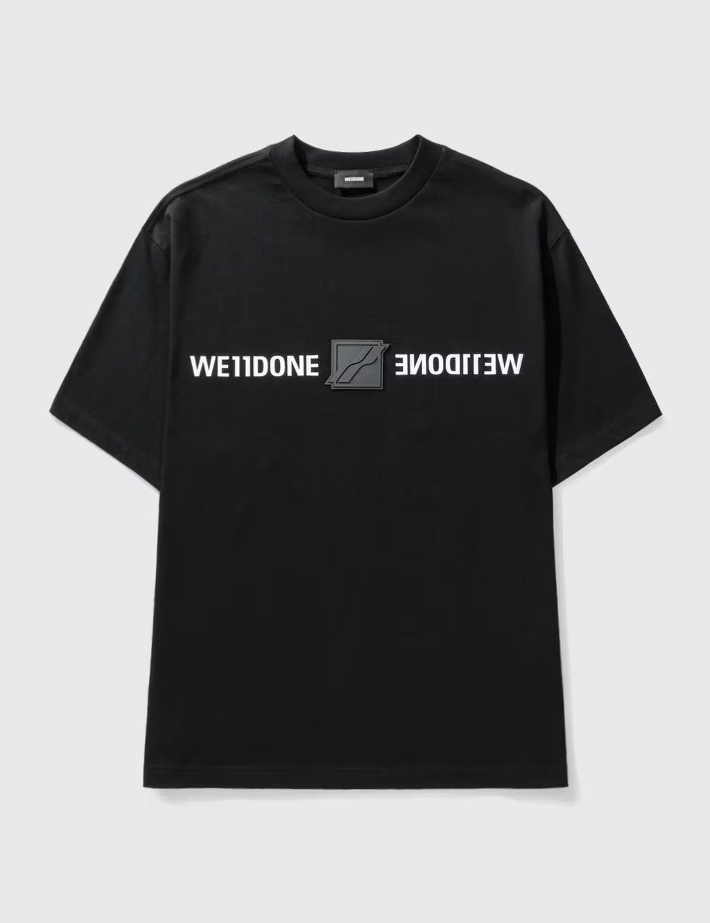 WE11DONE Patched Mirror Logo T-Shirt