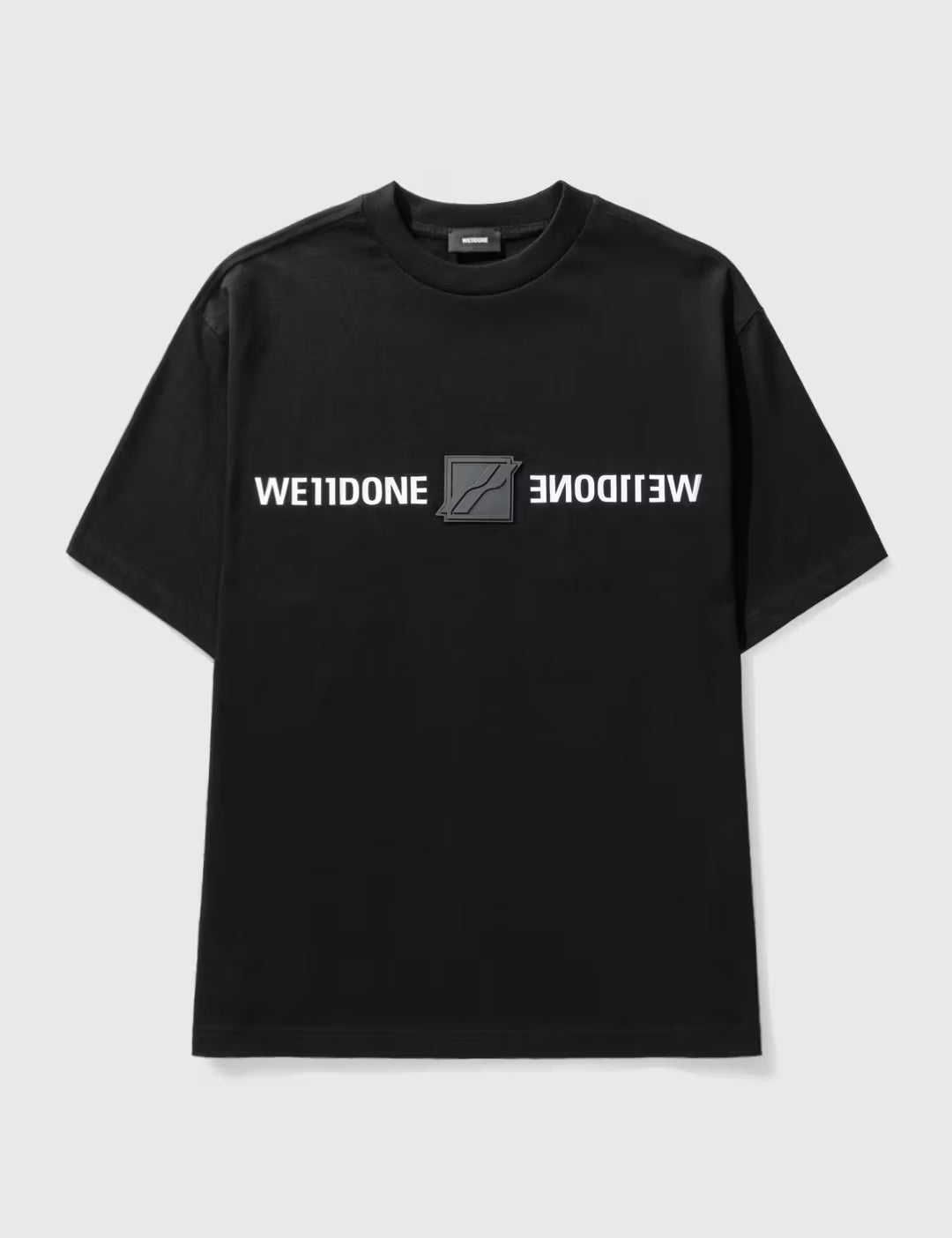WE11DONE Patched Mirror Logo T-Shirt