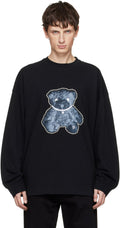 WE11DONE Pearl Necklace Teddy Long Sleeve T-shirt